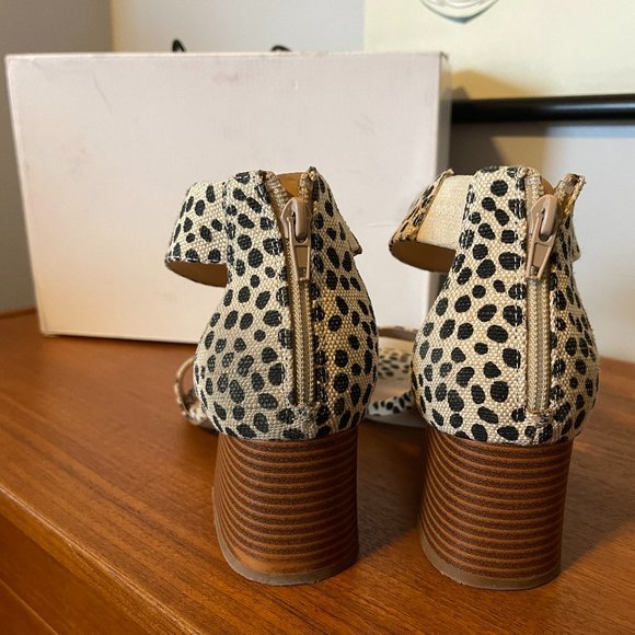 Addition Elle Wide Ankle Strap Cheetah Print Sandal - Picture 5 of 7